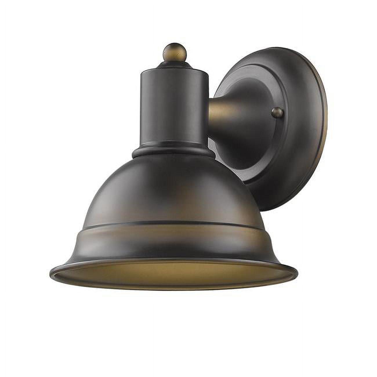 Colton 8'' Bronze Aluminum and Brass Dimmable Sconce