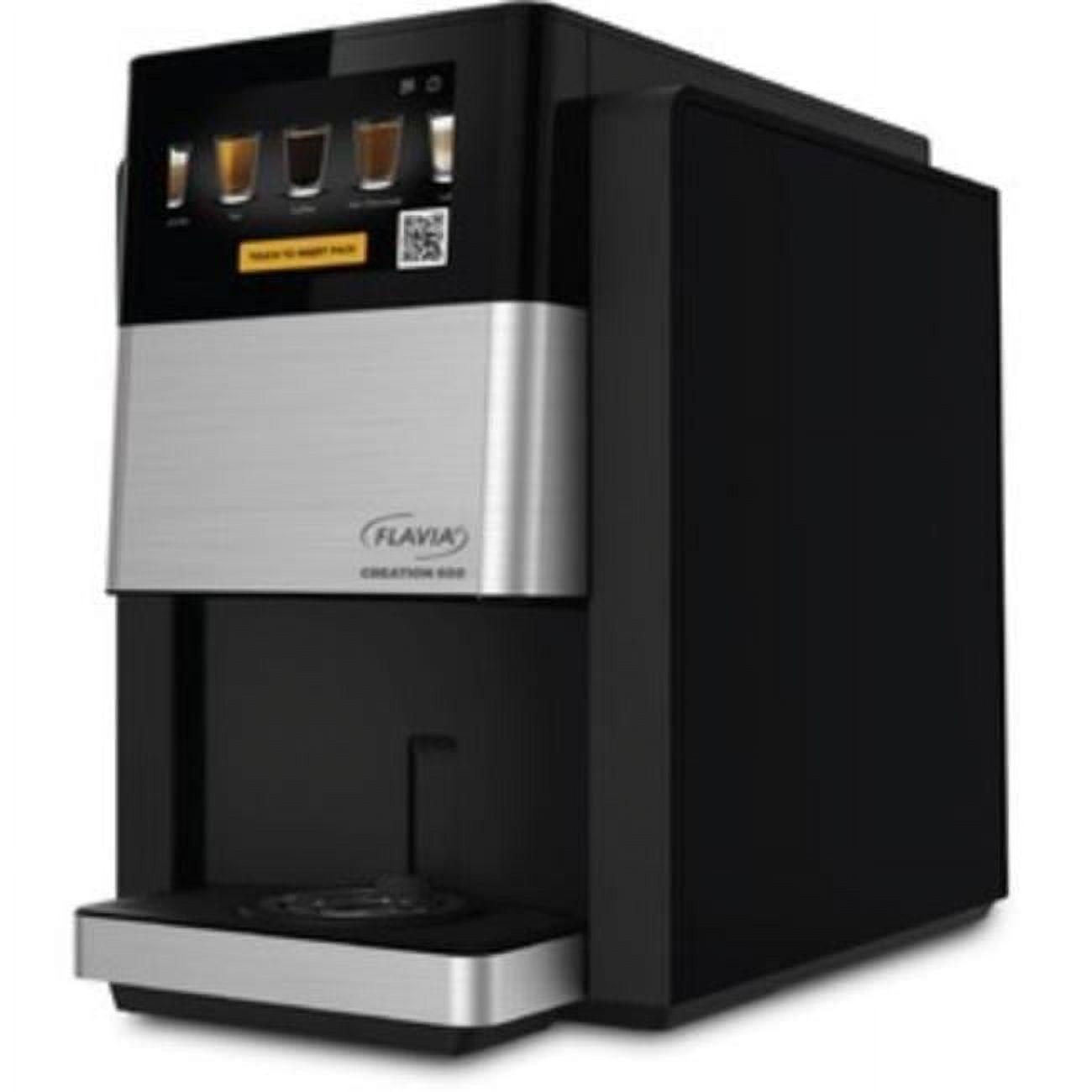 Lavazza Spa LAV18000565 8.30 fl oz Flavia Creation 600 Coffee Brewer Machine - Multi-Serve - Frother, Black