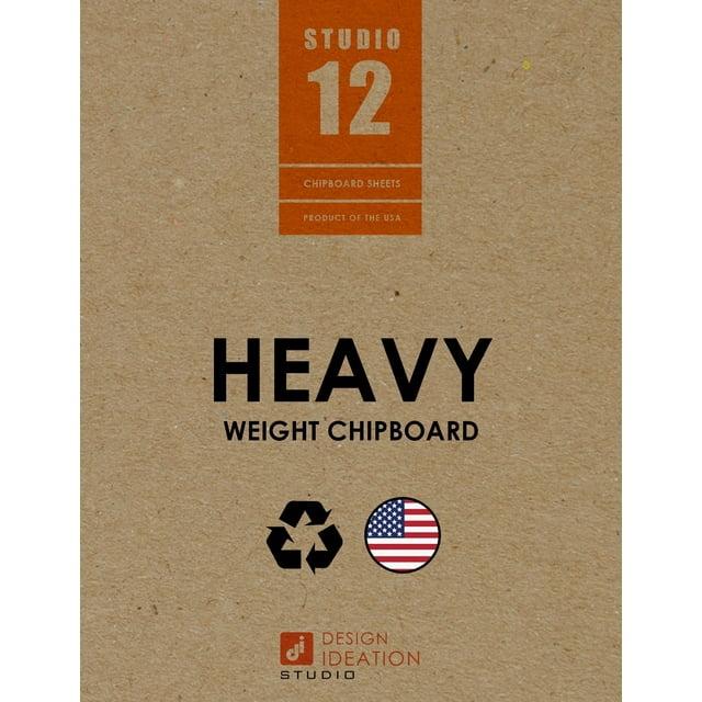 8.5" x 11" Chipboard. HEAVY. Studio 12 Chipboard Sheets. Loose Sheet Pack.