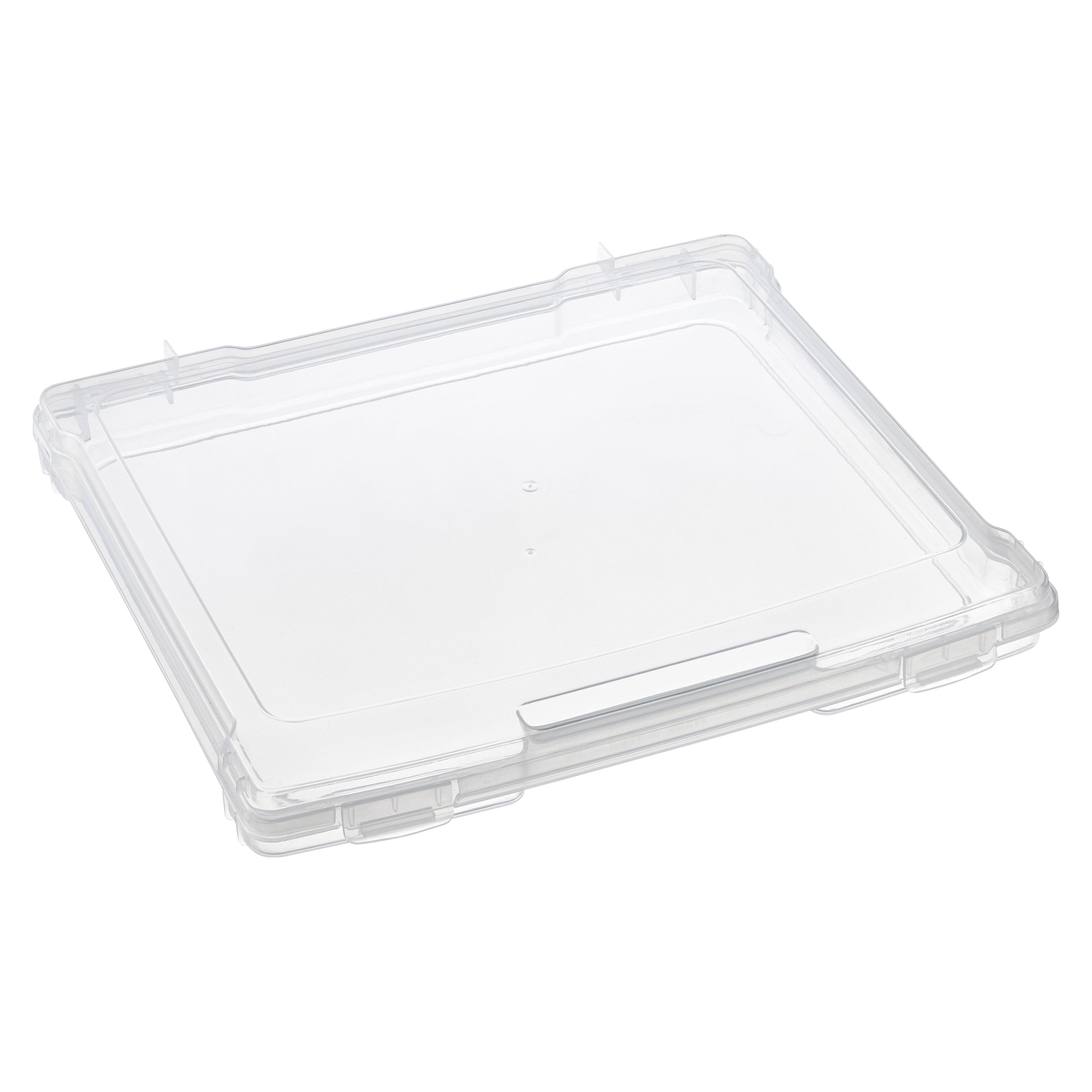 Clear Polypropylene Snap-Top Storage Case for Photos and Crafts