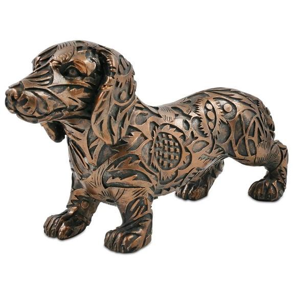 8'' Dachshund Figurines, Bronze Dog Statue, Puppy Sculpture, Wiener Dog Decor, Gifts for Dog Loving Friends