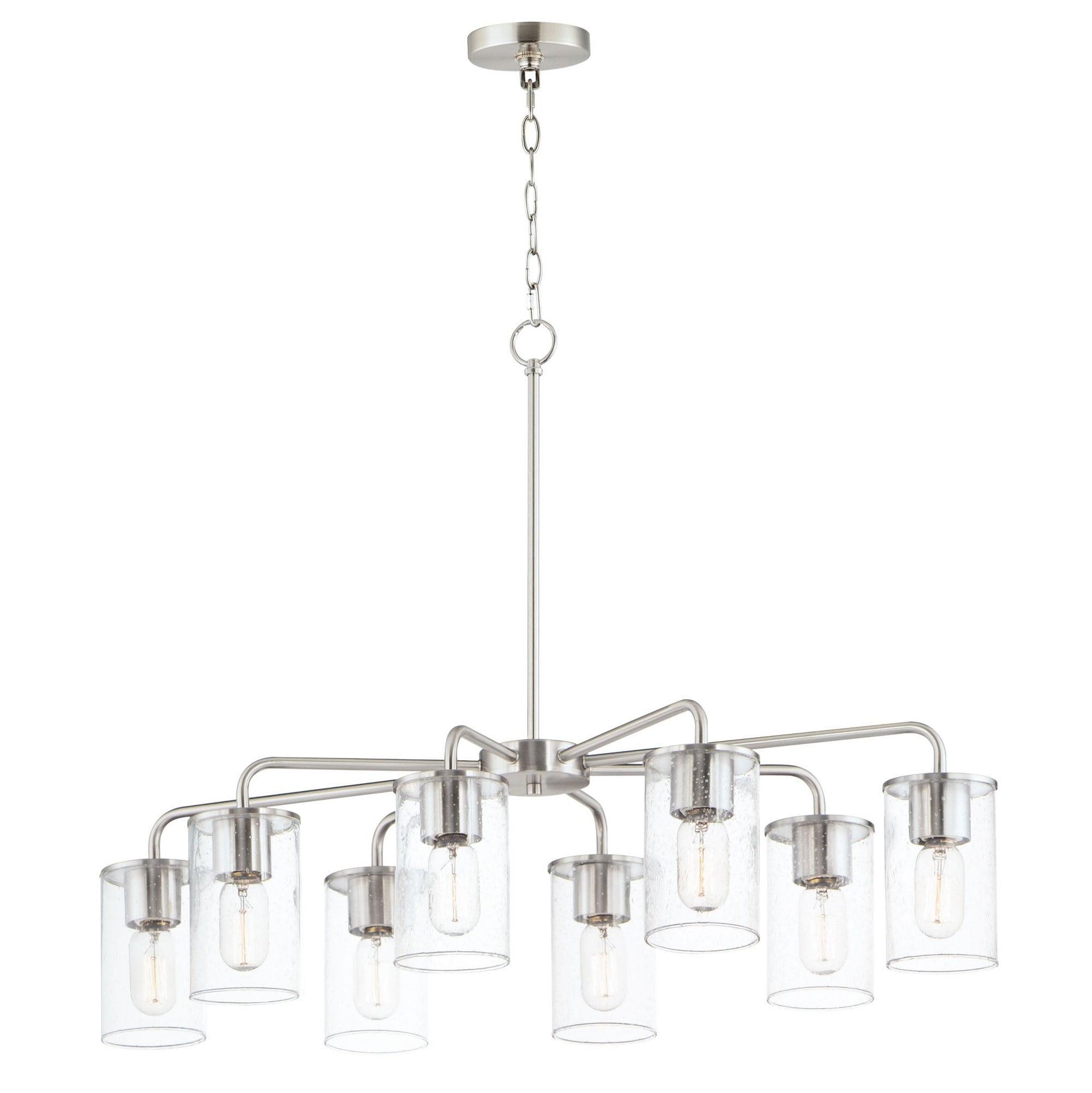 8 Light Chandelier-Satin Nickel Finish    -Traditional Installation Maxim Lighting 11848Cdsn