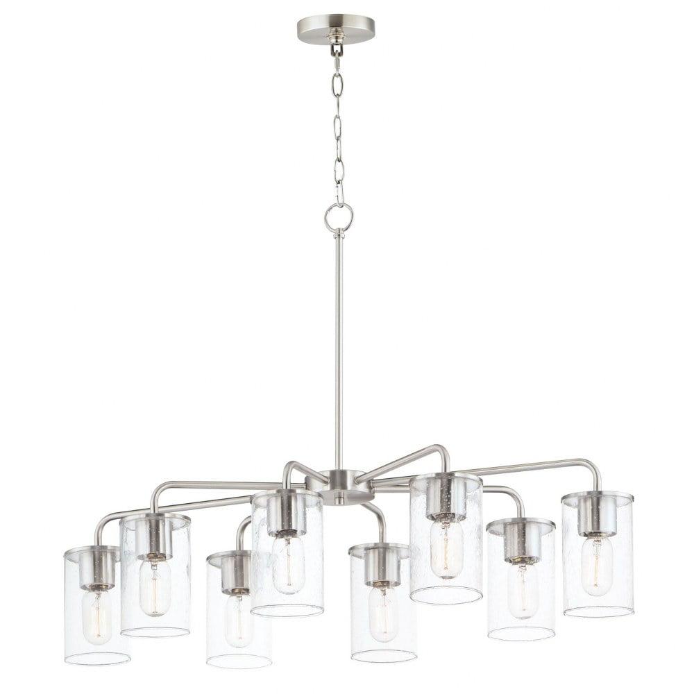 8 Light Chandelier-Satin Nickel Finish    -Traditional Installation Maxim Lighting 11848Cdsn