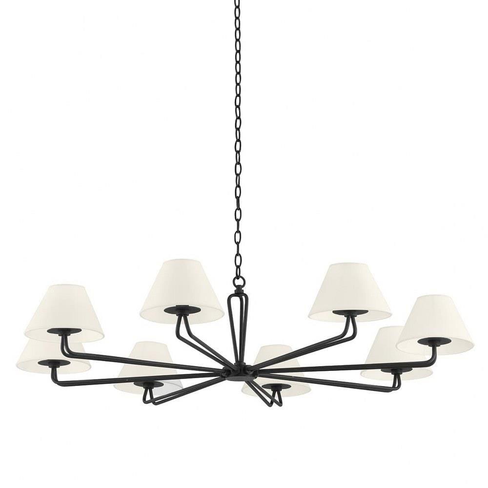 Hayden Chandelier - Black / 8 Light