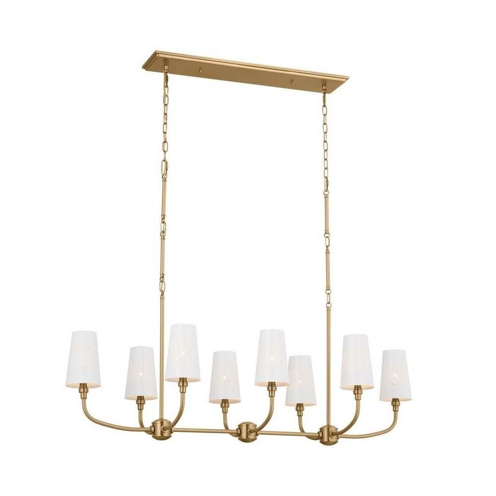 Kichler Lighting Adeena 8 - Light Chandelier in  Brushed Natural Brass