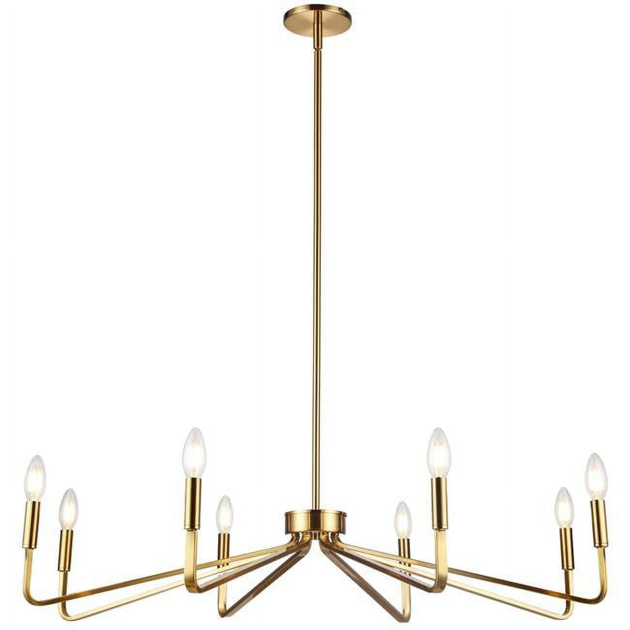 Clayton Aged Brass 38" Traditional Black Candle Chandelier