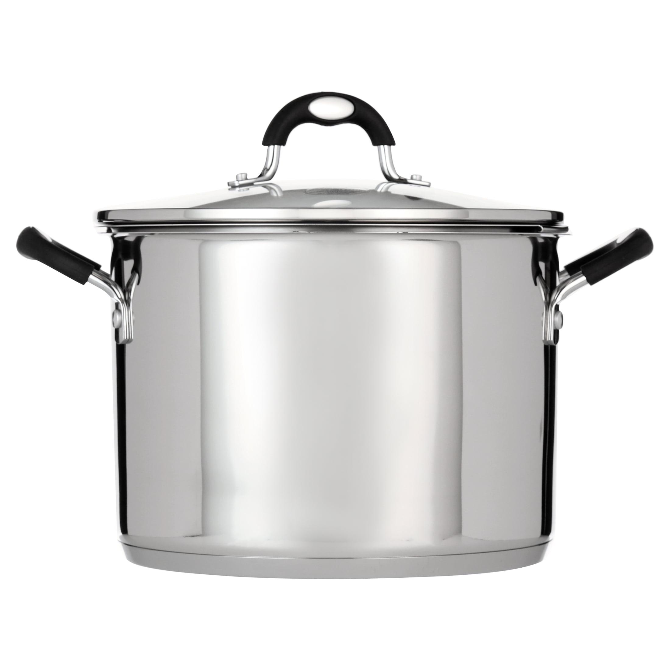 8-Quart Stainless Steel Stock Pot with Basket Insert