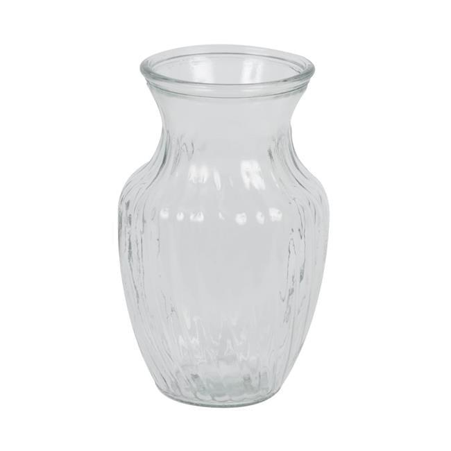 Vickerman 8" Clear Rose Vase. Includes two pieces per set.