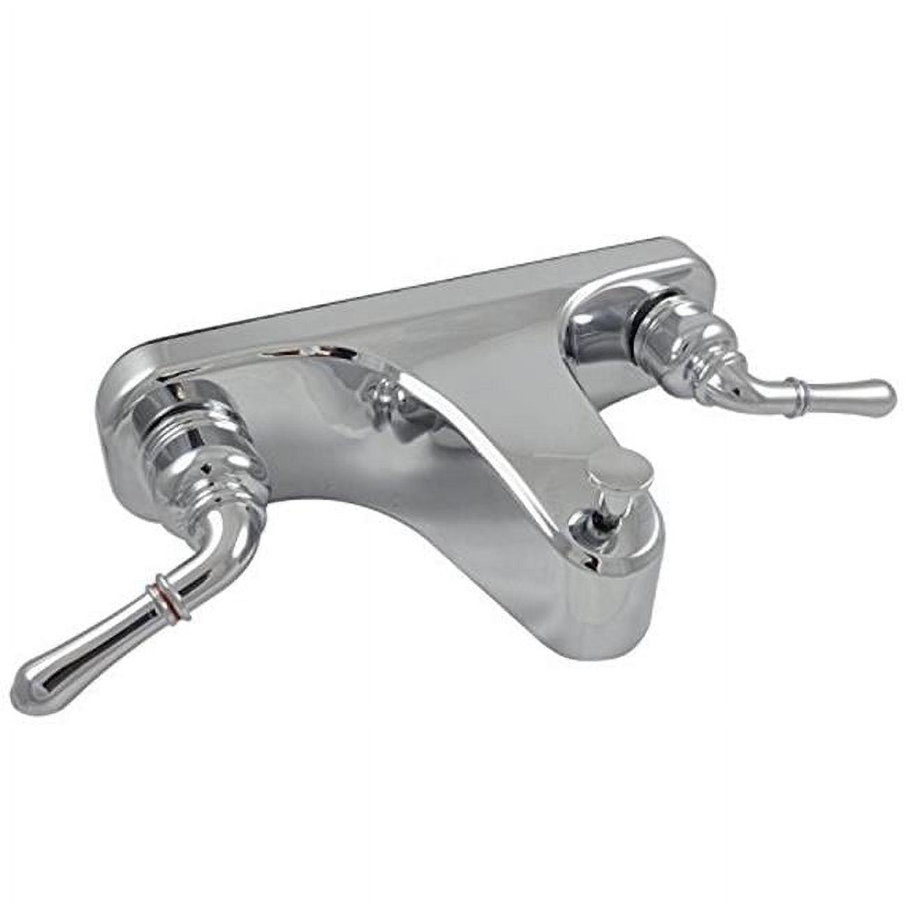 8 in. Mobile Home Offset Tub & Shower Faucet - Chrome