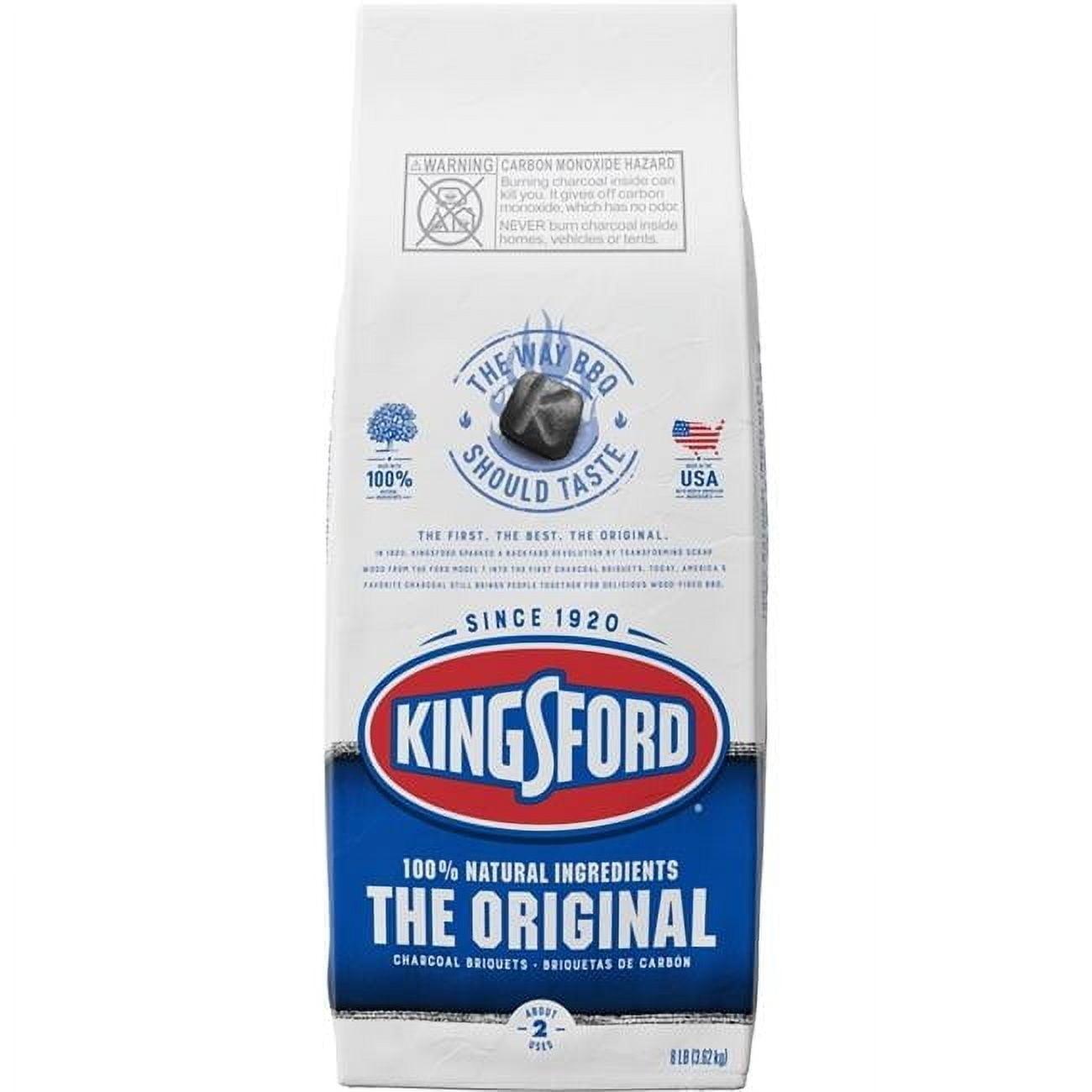 Kingsford Original Charcoal Briquettes for Grilling, 8 lbs