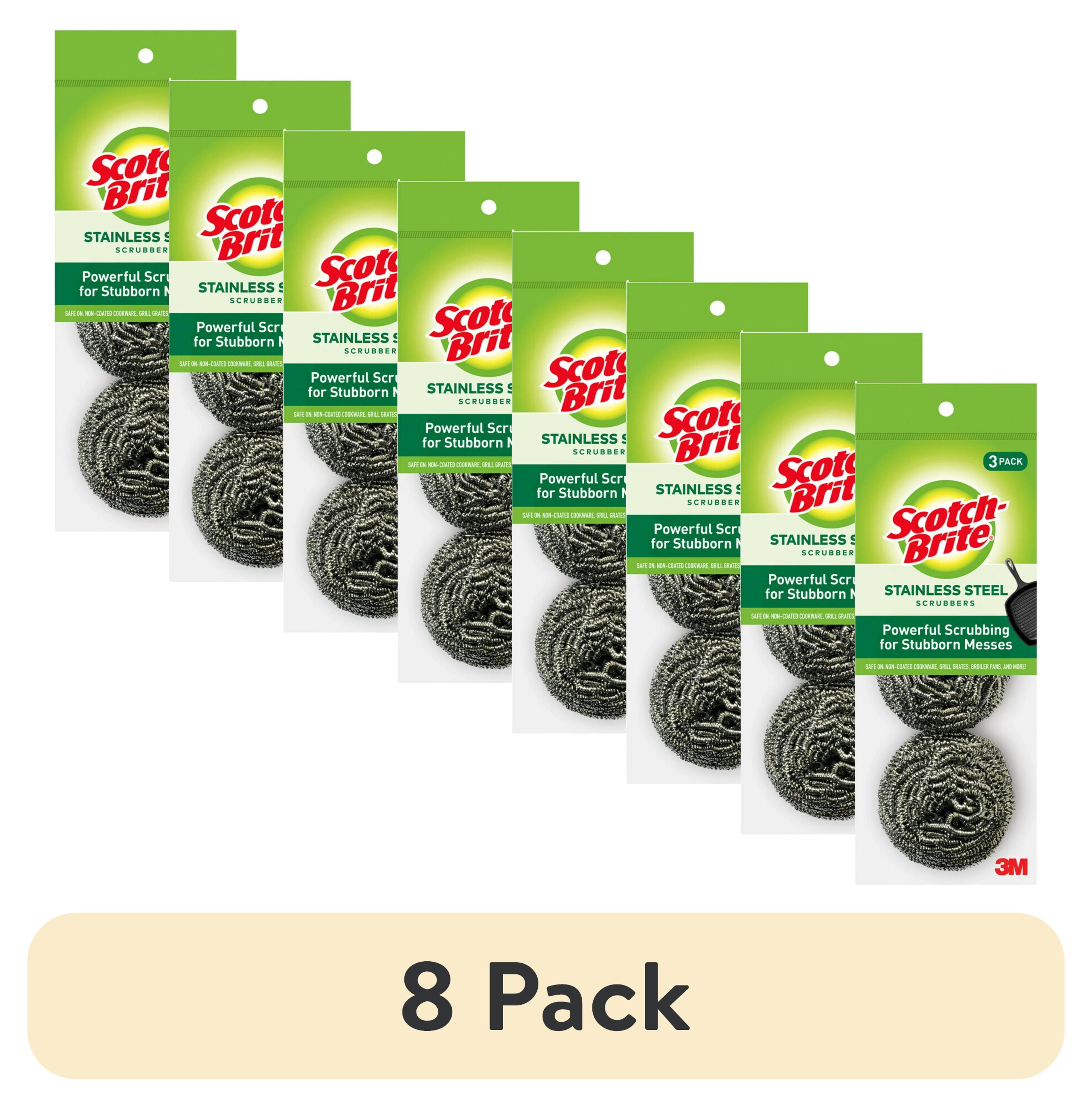 Scotch-Brite Stainless Steel Scrubbing Pads - 3ct