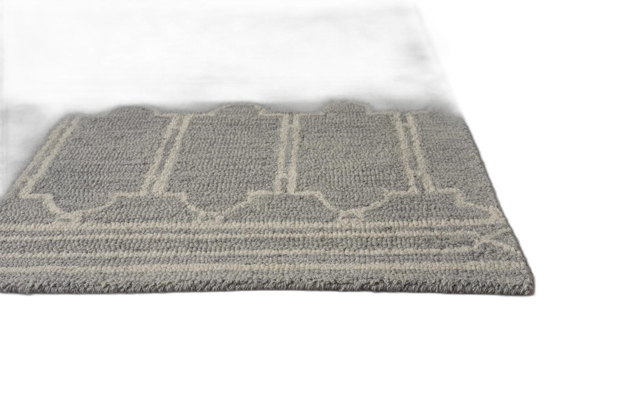 8 x 10 ft. Wool Grey Area Rug - Grey - 8 x 10 ft.