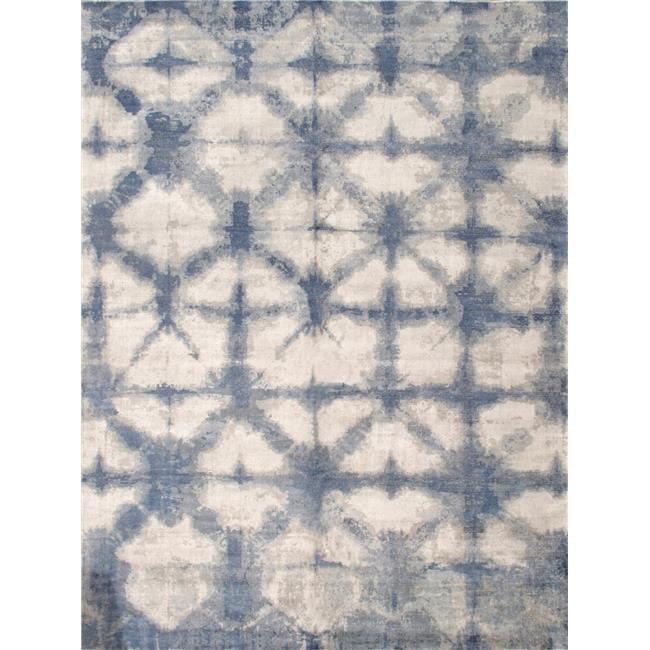 Shibori Hand Loomed Geometric Rug