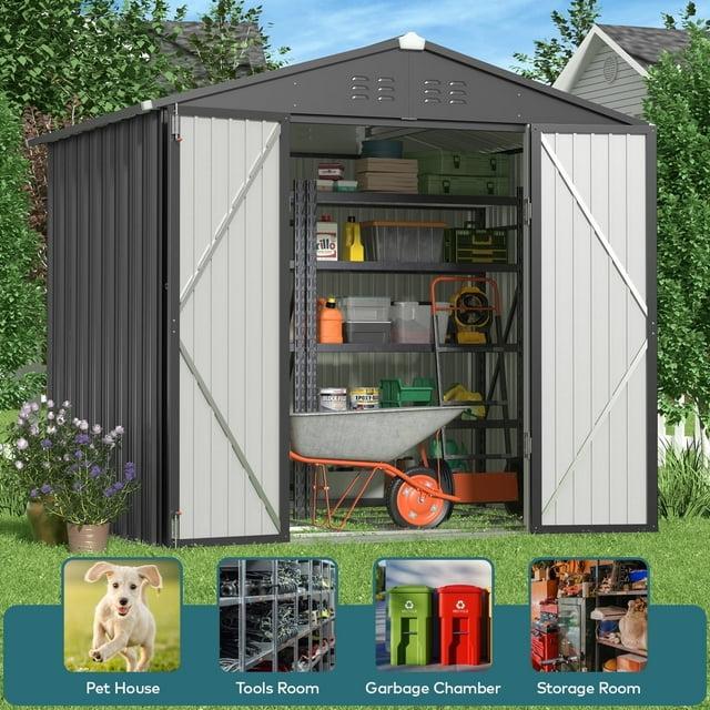 Bealife 8 ft. W x 6 ft. D Outdoor Storage Shed