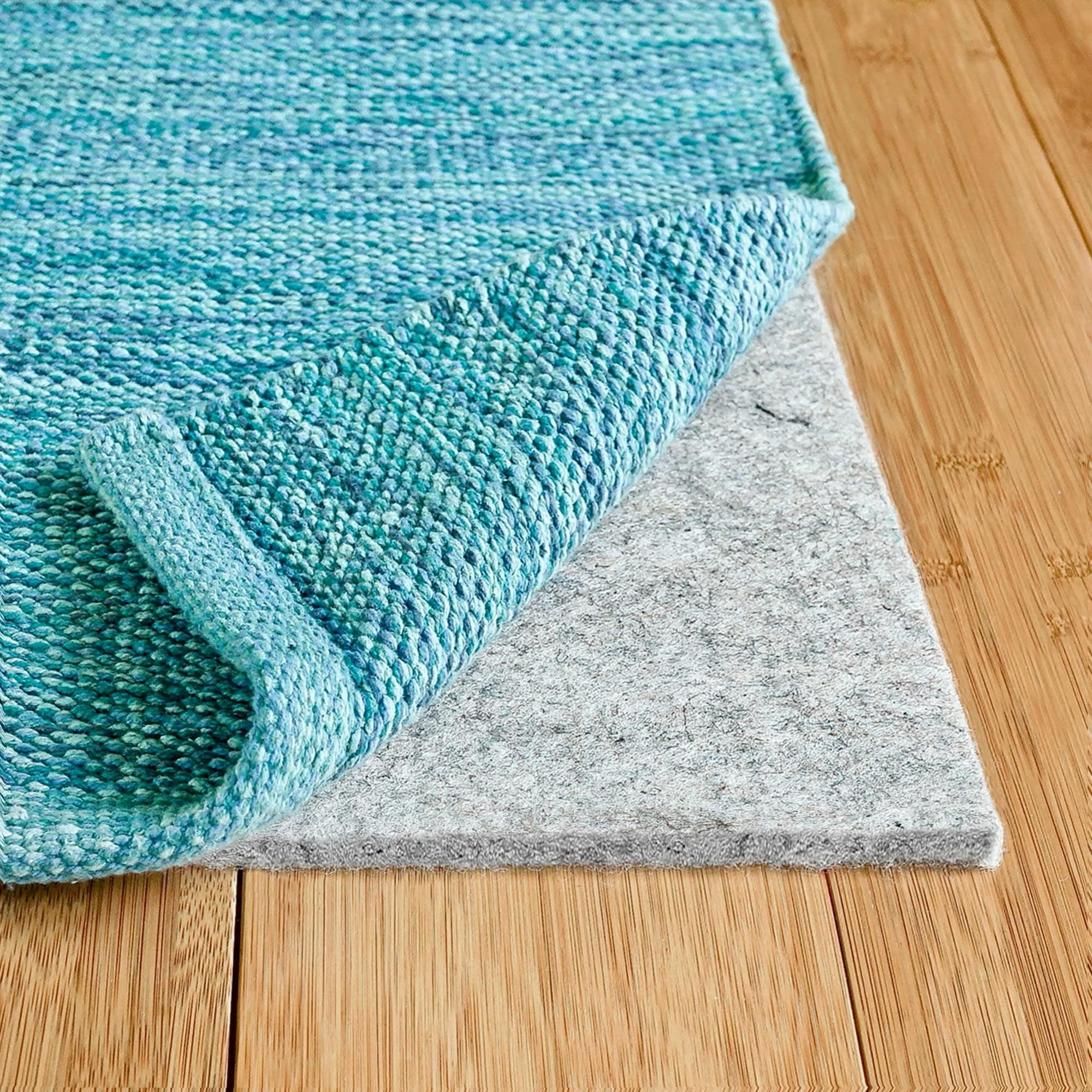 Eco-Friendly 8'x10' Rectangle 100% Felt Rug Pad for All Floors