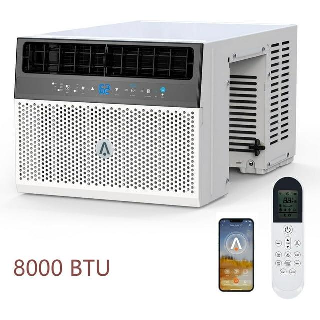 8000 BTU Window Air Conditioner Over the Sill AC Up to 370 Sq.Ft With Remote & App Control
