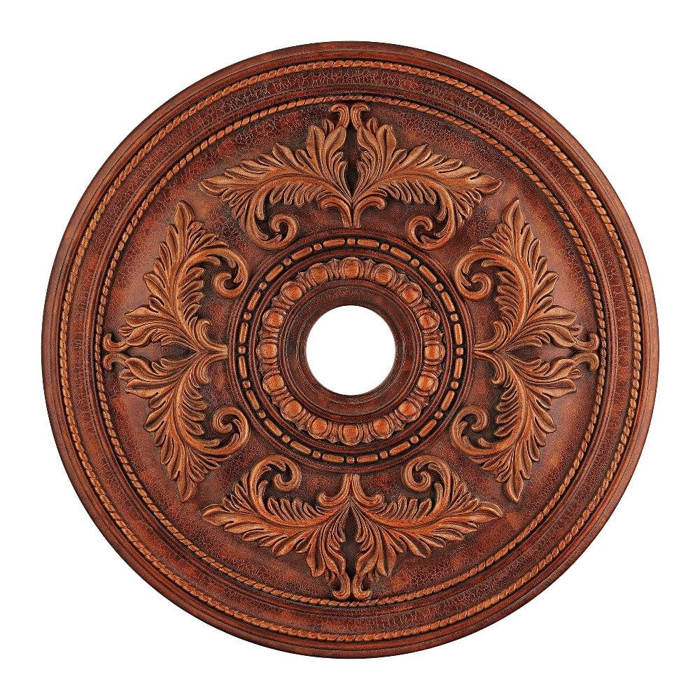 Livex Lighting Ceiling Medallion in Crackled Greek Bronze