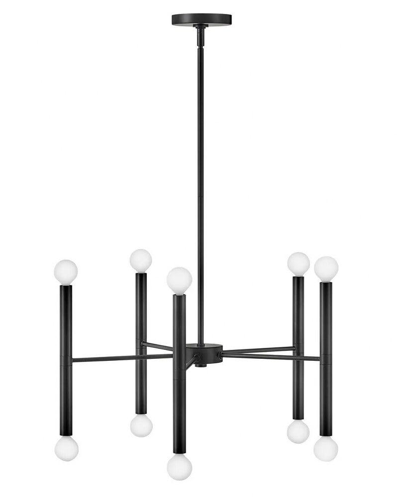 Lark Millie 10 - Light Chandelier in  Black