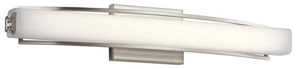 83759-Elan Lighting-Perov - 13.25 Inch 1 LED Linear Bath Vanity-Brushed Nickel Finish