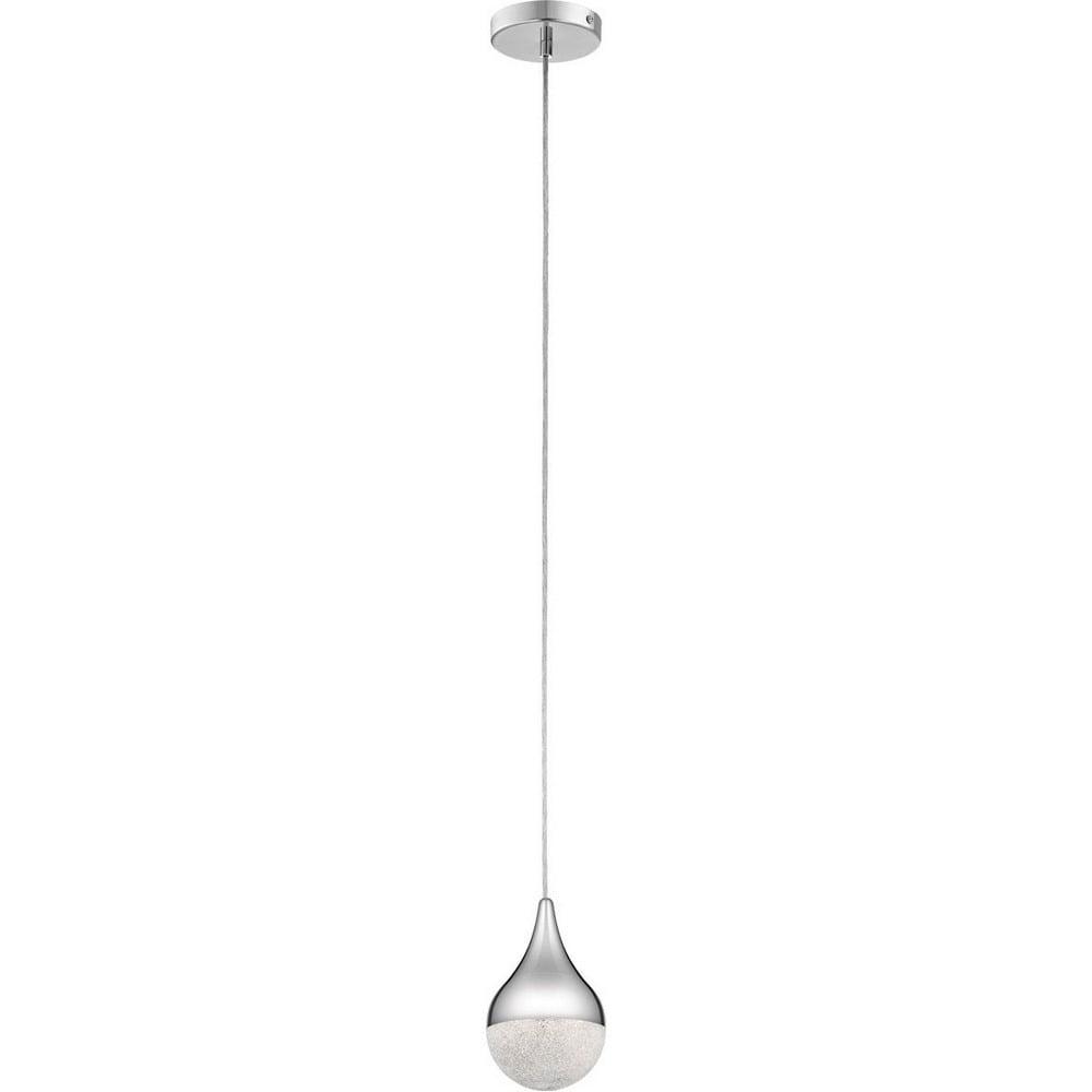 Chrome Clear Glass LED Mini Pendant Light