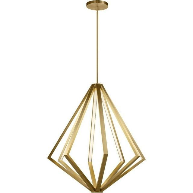 8-Light LED Gold Diamond LED Chandelier With Silicone Diffusers