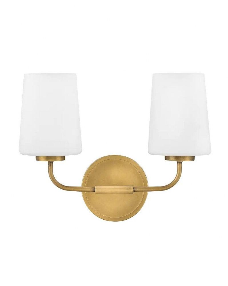 Fitz 2 Light Frosted Dimmable Vanity Light