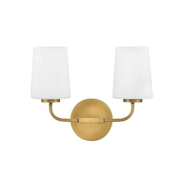 Fitz 2 Light Frosted Dimmable Vanity Light