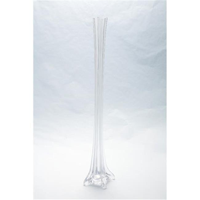 87187 24 in. Tower Vase, Clear