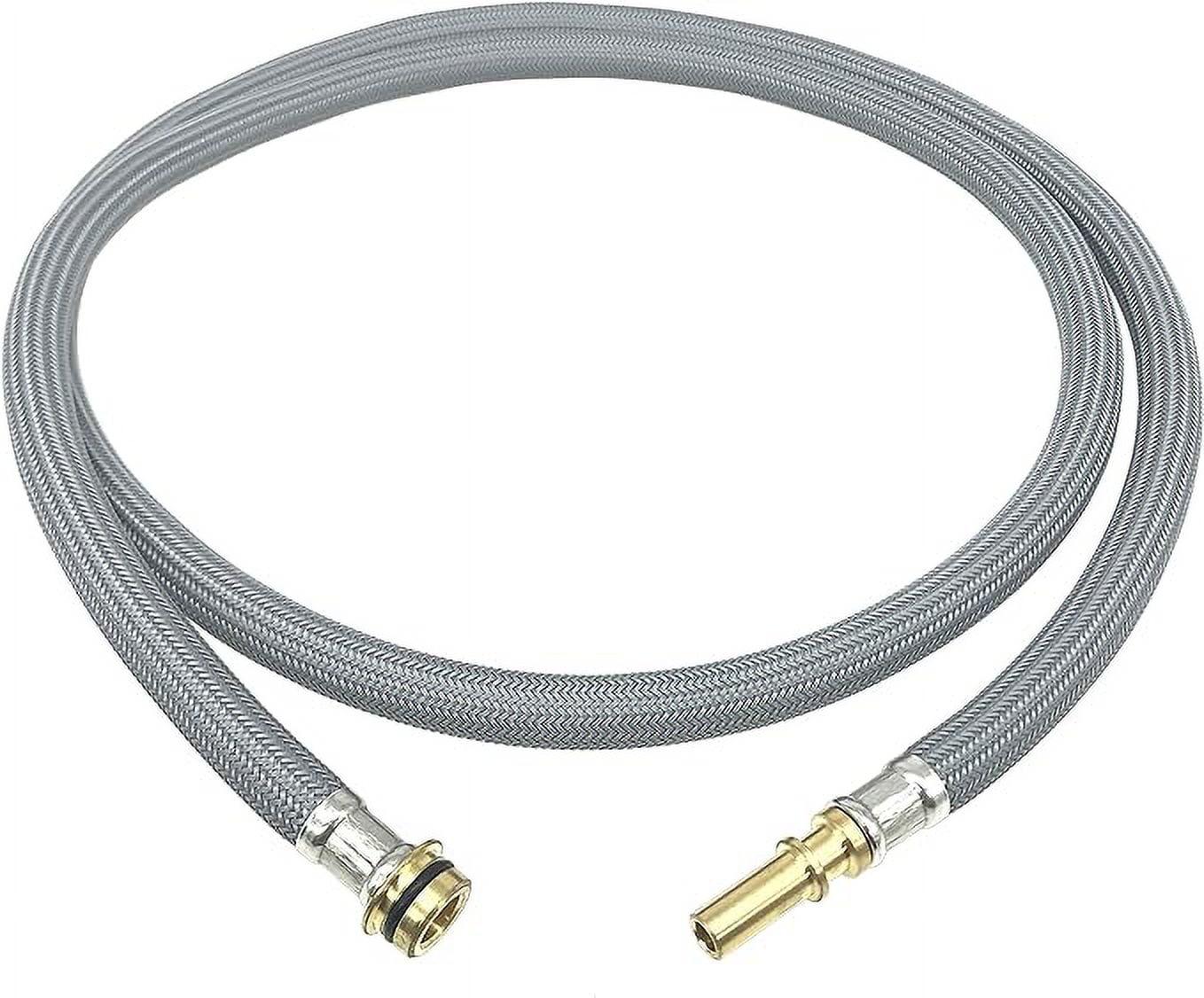 59-Inch Gray Nylon and Brass Kitchen Faucet Hose