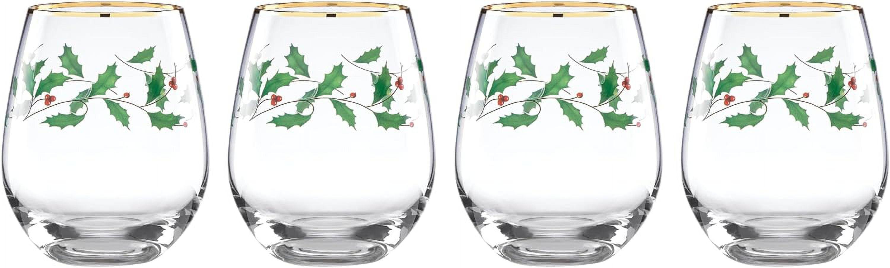 Holiday 4-Piece Wine Glass Set