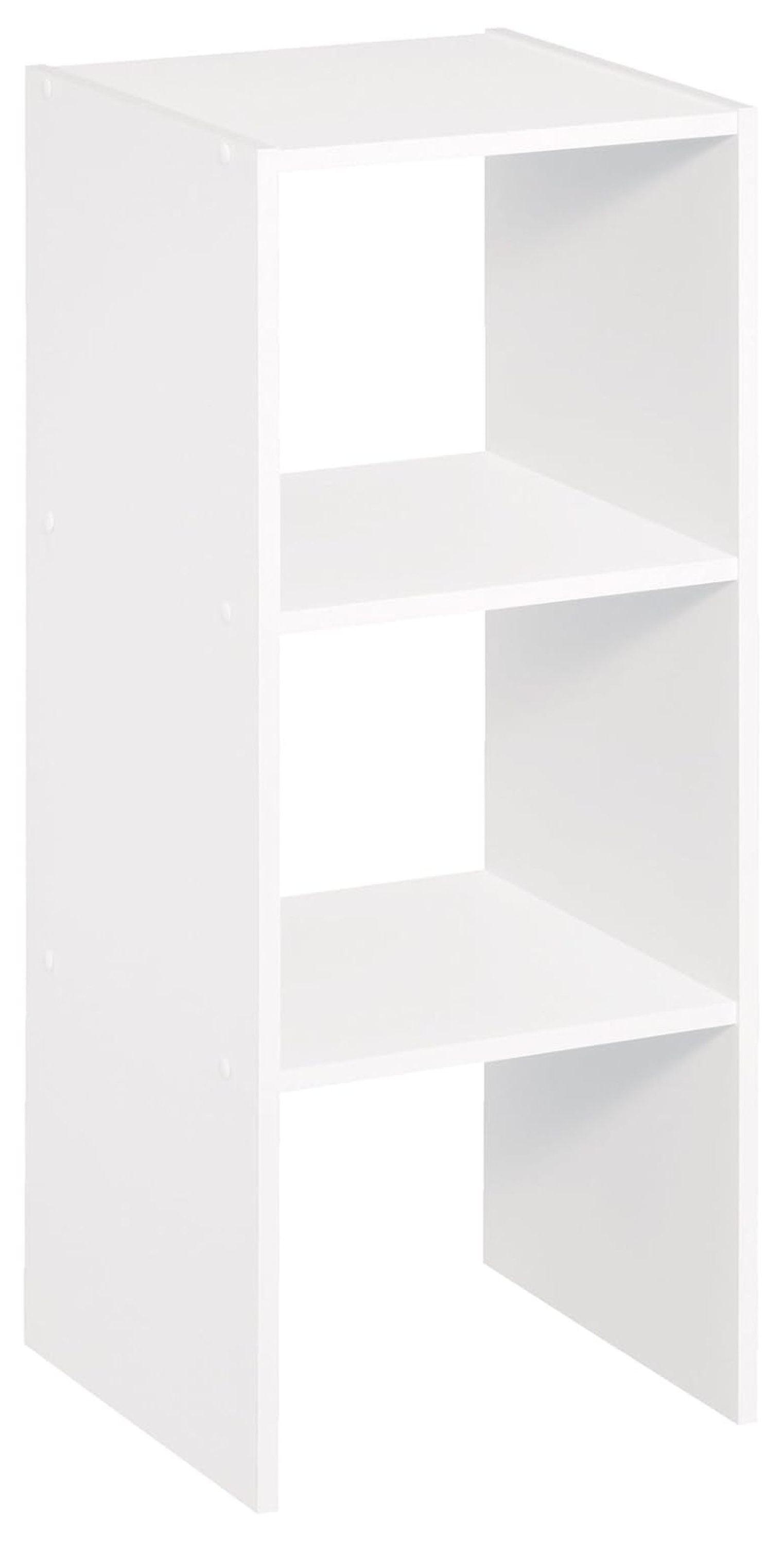 ClosetMaid 8952 Vertical Organizer, Stackable 31 Inch Cubical Storage, Open Shelving Unit for Playrooms or Home Offices, White