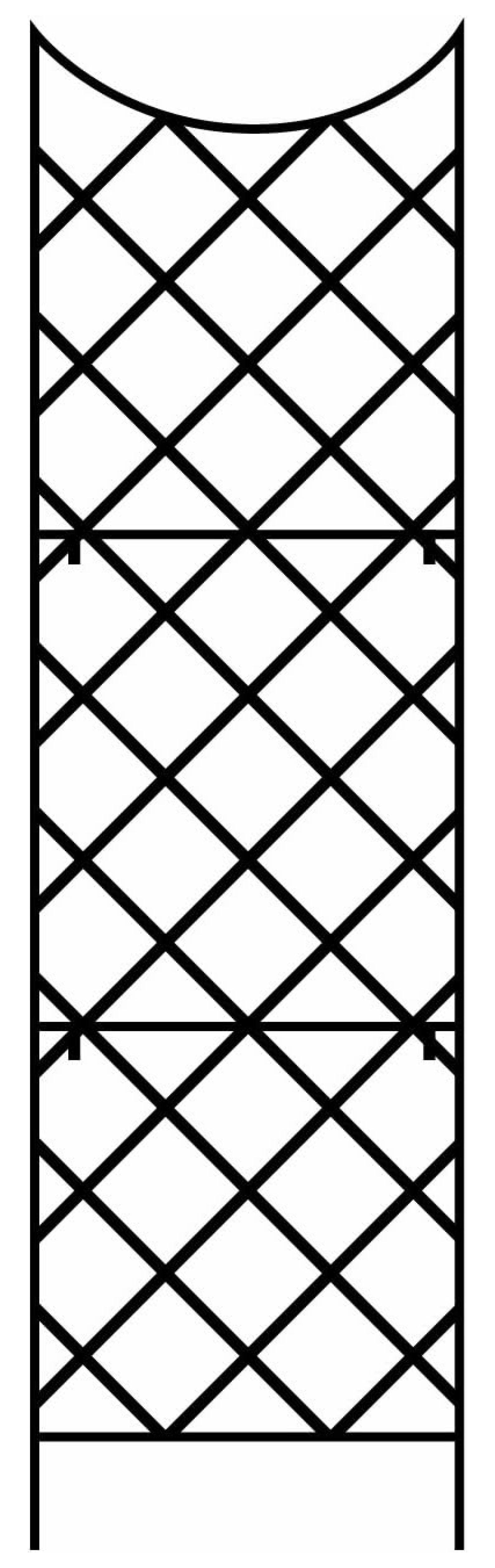 Hokku Designs Giant Trellis, Includes Wall-Mounting Brackets, 108-Inch Height by 30-Inch Width for Rose Clematis Flowers Vine