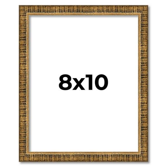 8x10 Frame Gold Picture Frame - Complete Modern Photo Frame Includes UV Acrylic Shatter Guard