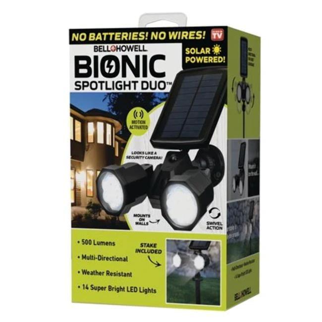 Bell + Howell Bell+Howell Bionic Spotlight Duo with Motion Sensor, Super Bright Security Spotlight for Outdoors