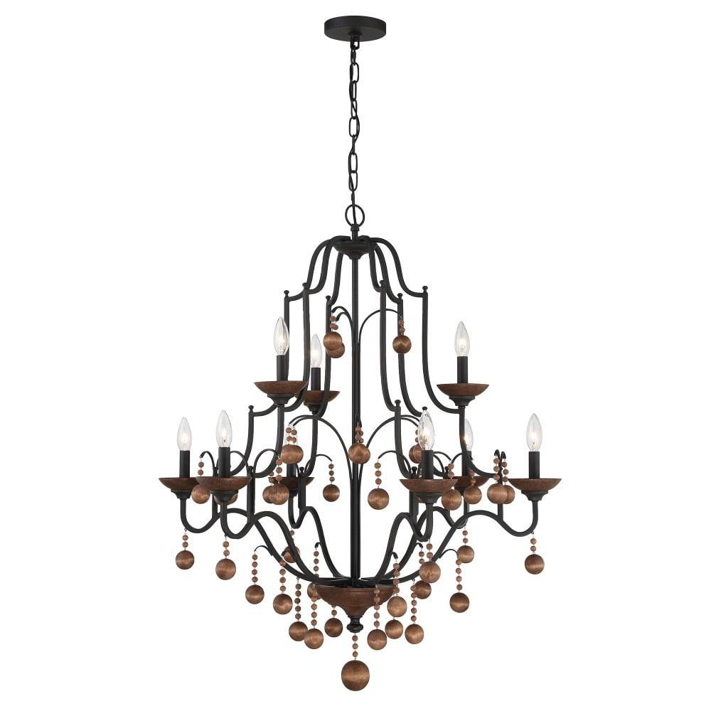 Minka Lavery - Colonial Charm - 9 Light 2-Tier Chandelier-40 Inches Tall and