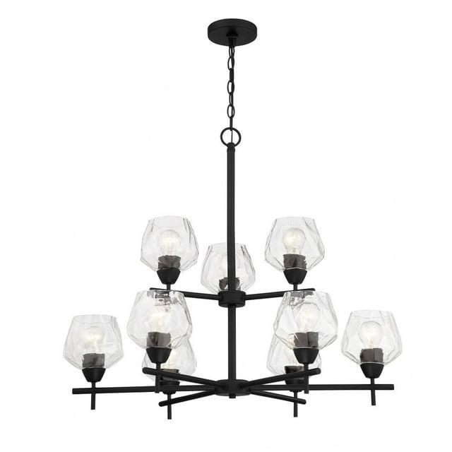 9 Light Chandelier-Coal Finish    -Traditional Installation Minka Lavery 2179-66A