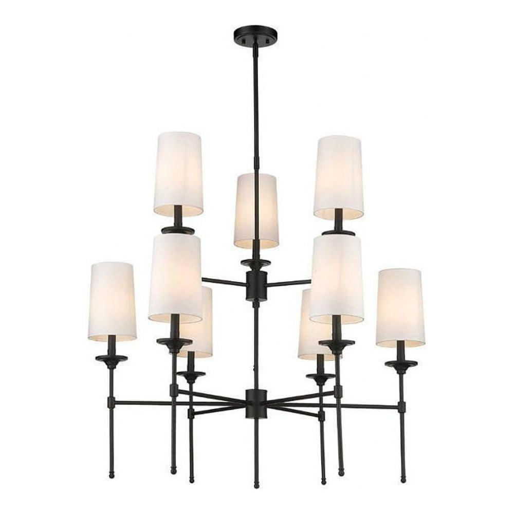 Hayse 9 - Light Dimmable Tiered Chandelier