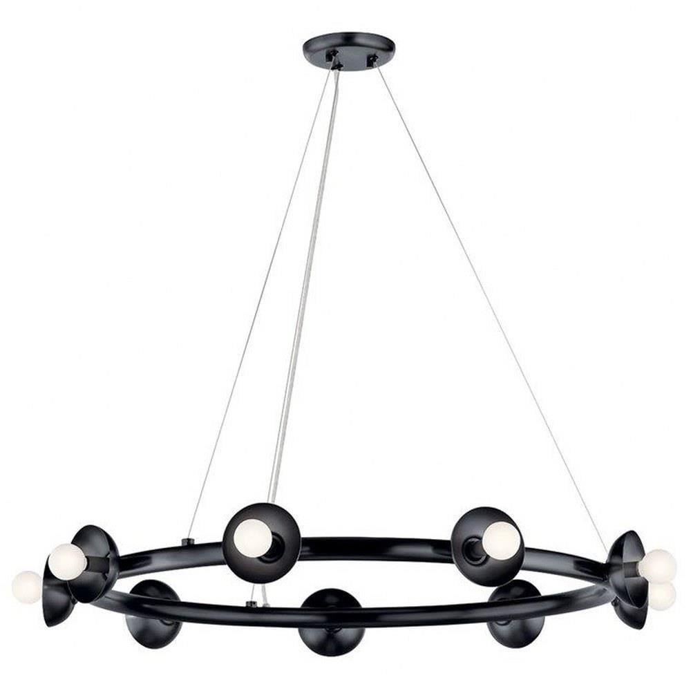 Palta 34.5 Inch 9 Light Chandelier in Champagne Bronze