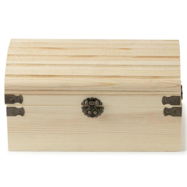 9" Ornate Wood Treasure Chest by Make Market®
