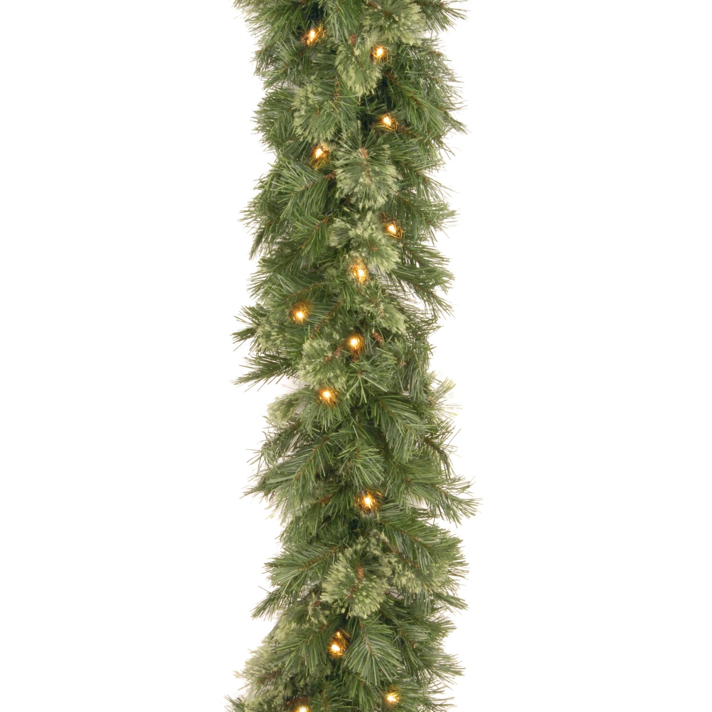 National Tree Company 9 ft. Wispy Willow Garland with Clear Lights