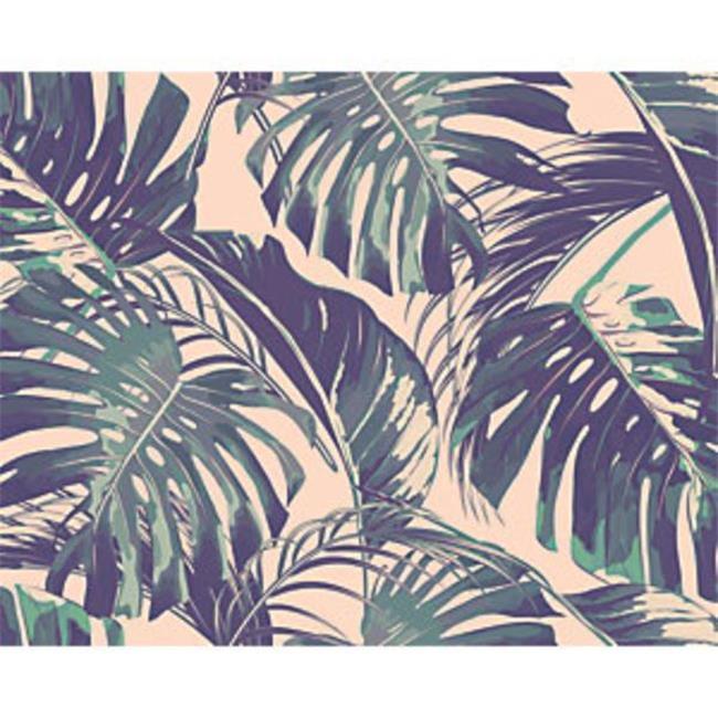9 ft.-10 in. x 7 ft.-10 in. Palm Leaves Wall Mural