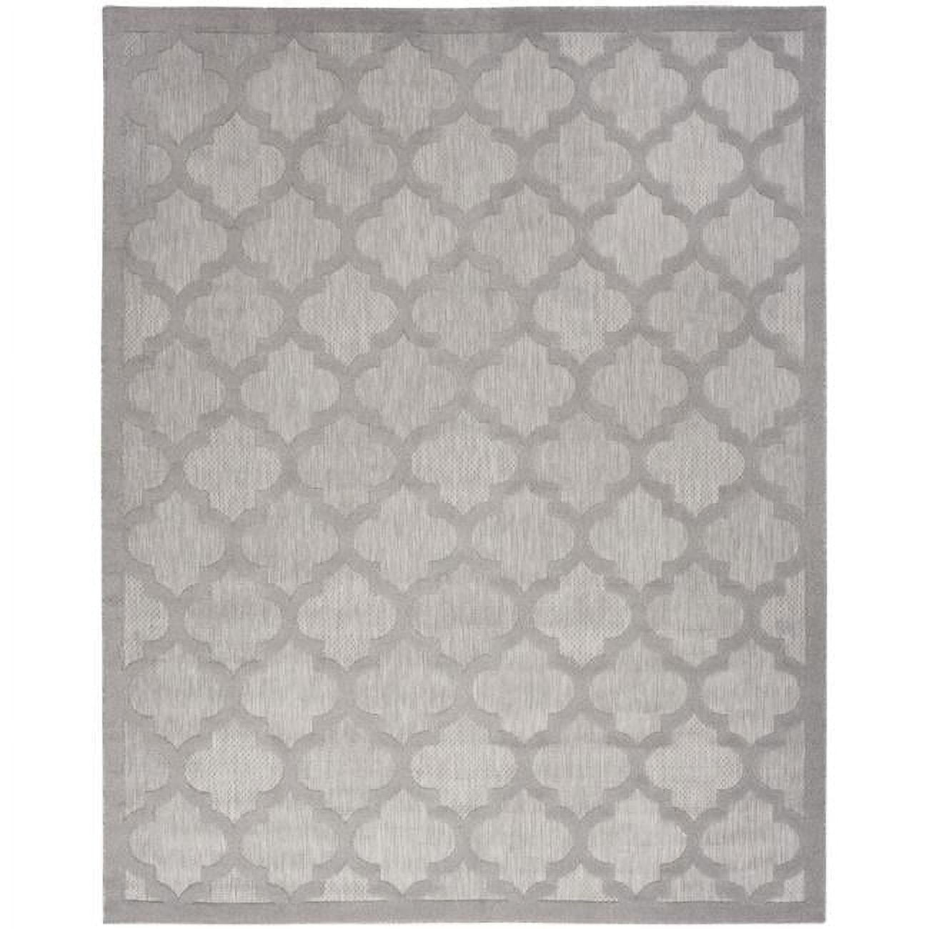 Nourison Easy Care 9' x 12' Silver Grey Indoor/Outdoor Rug