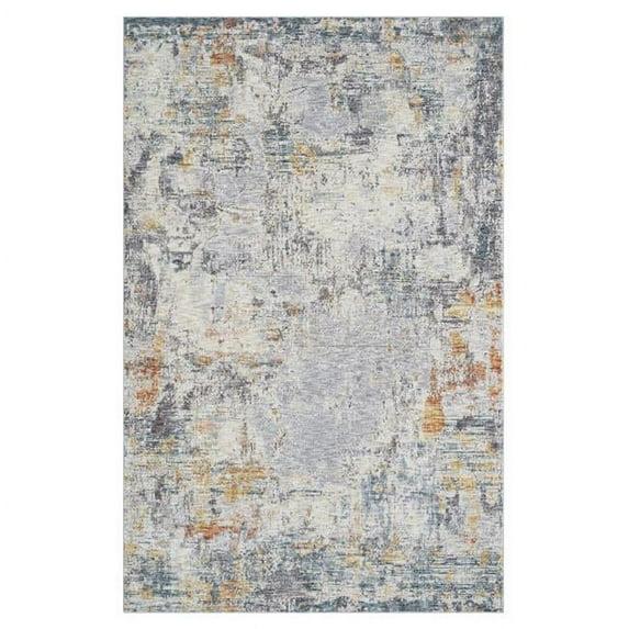 Aston ASN710 Power Loomed Area Rug - Grey/Gold - 8'9"x11'9" - Safavieh.