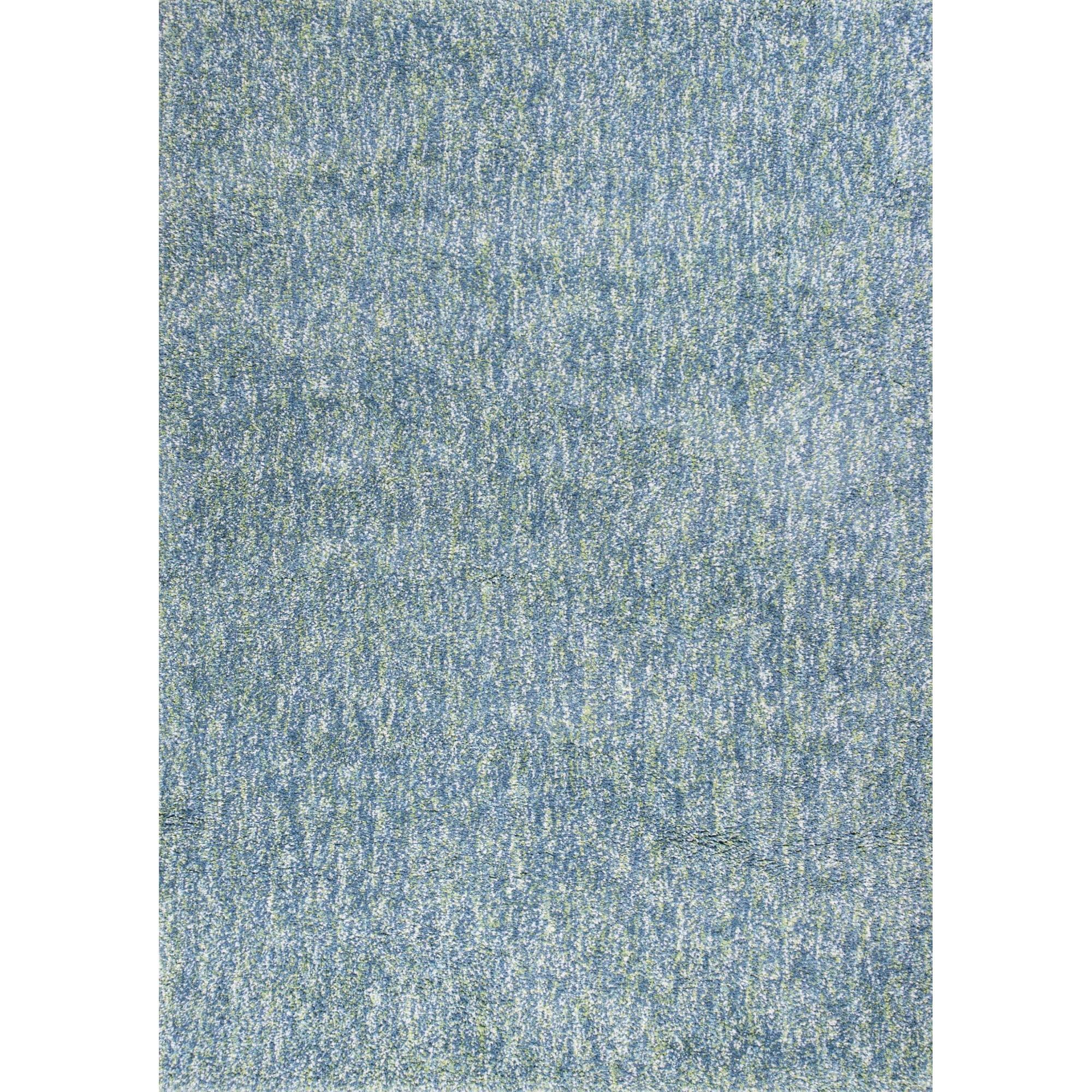 9' x 13' Seafoam Heather Shag Rug with Cotton Backing