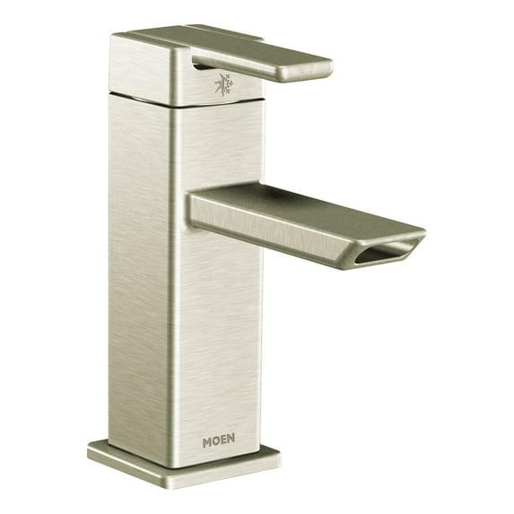 90 Degree Single Hole Bathroom Faucet with Drain Assembly