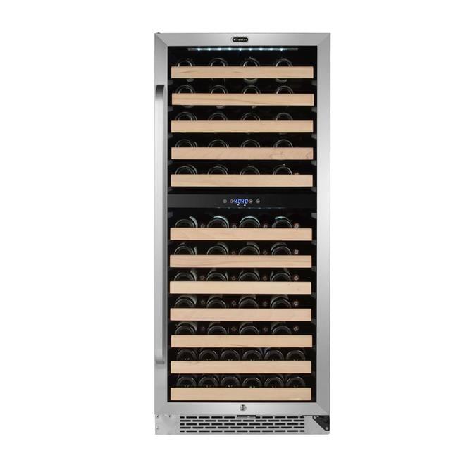 Whynter 92 Bottle Dual Zone Built-In Wine Refrigerator