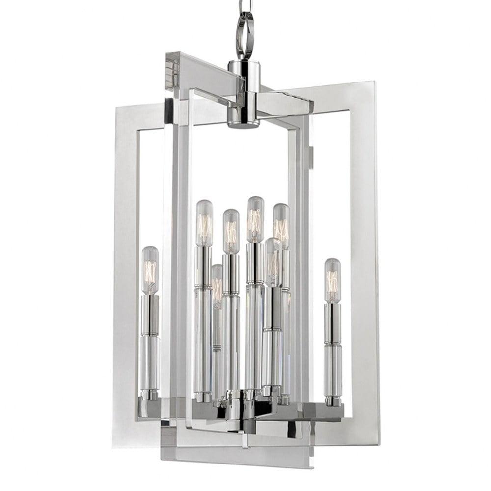 9323-PN-Hudson Valley Lighting-Wellington - Eight Light Pendant - 23 Inches Wide by 34.75 Inches High-Polished Nickel Finish