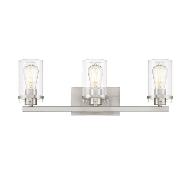 93303-BN-Designers Fountain-Jedrek - 3 Light Bath Vanity In Industrial Style-8.25 Inches Tall and 24 Inches Wide