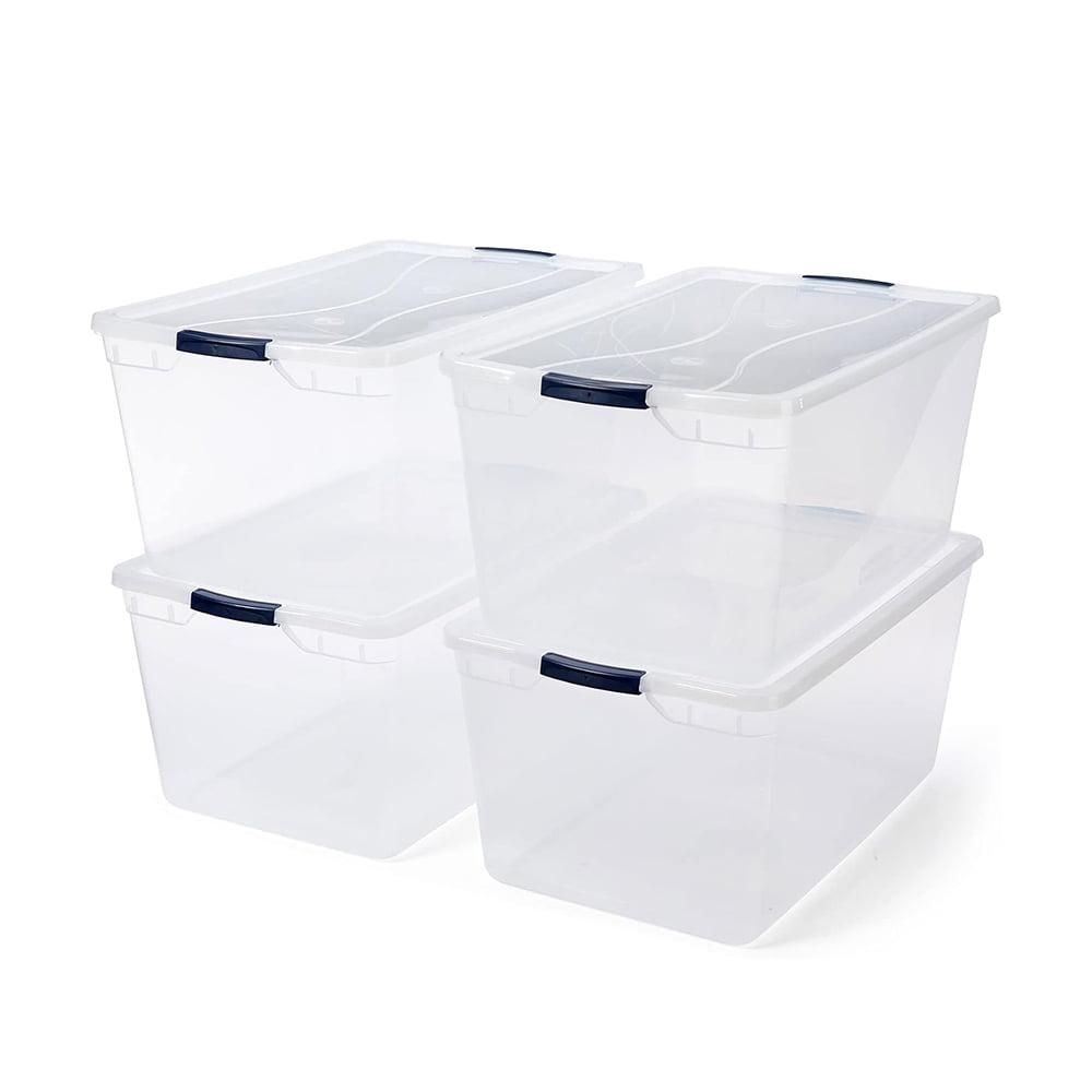 Rubbermaid Cleverstore Clear Storage Bins with Lids