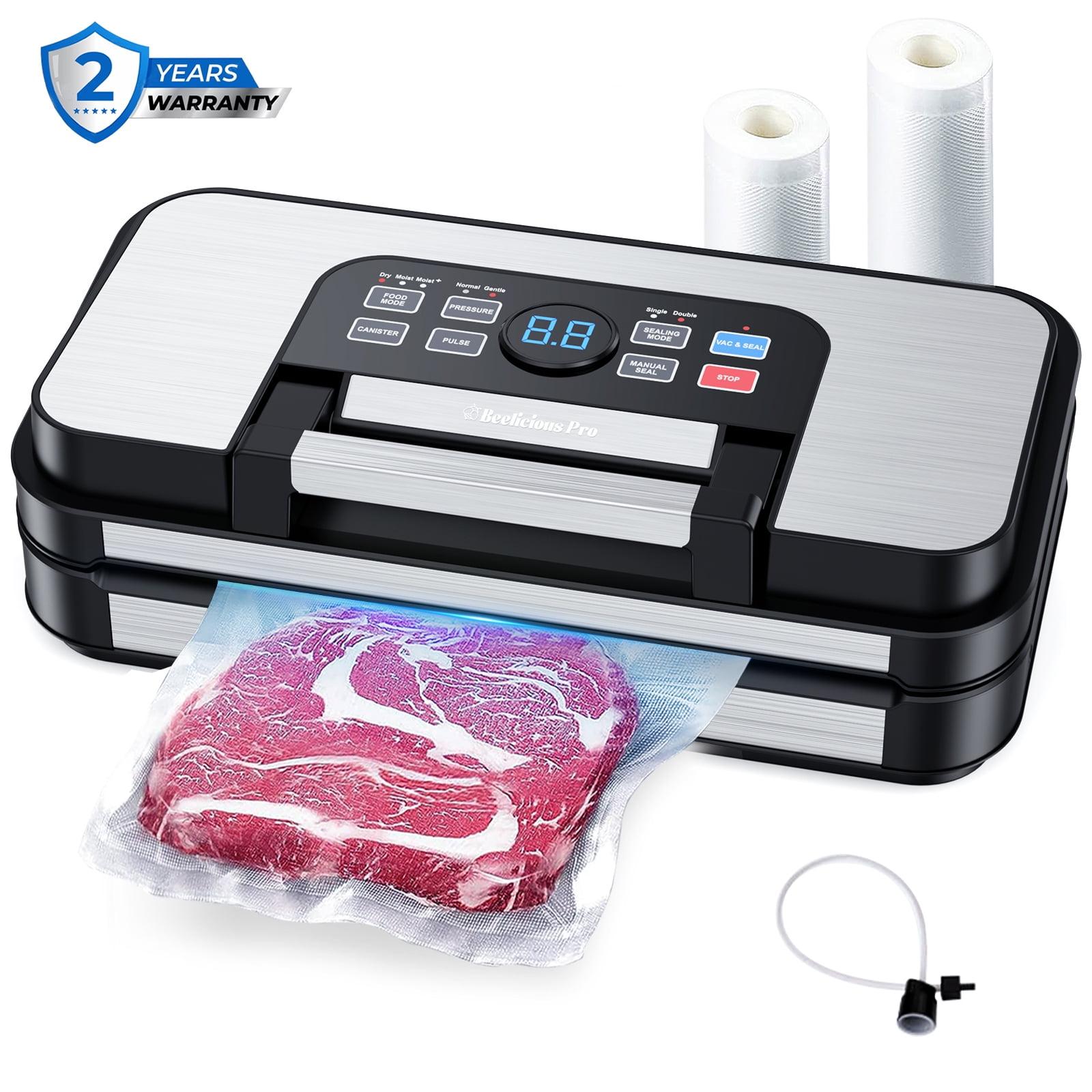Aeitto Powerful professional vacuum sealant, precision of 95 kPa, function of 10 in 1, easy to lock handle, dual heat seal and dual pump, food vacuum sealing machine